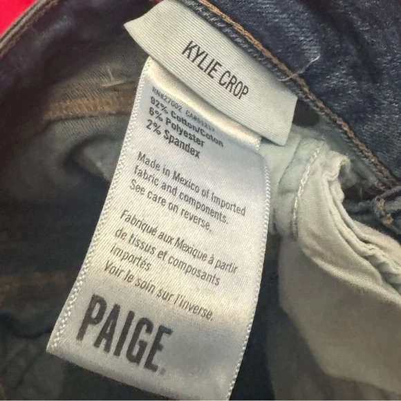 PAGIE jeans size 26 Kylie crop - Picture 3 of 3